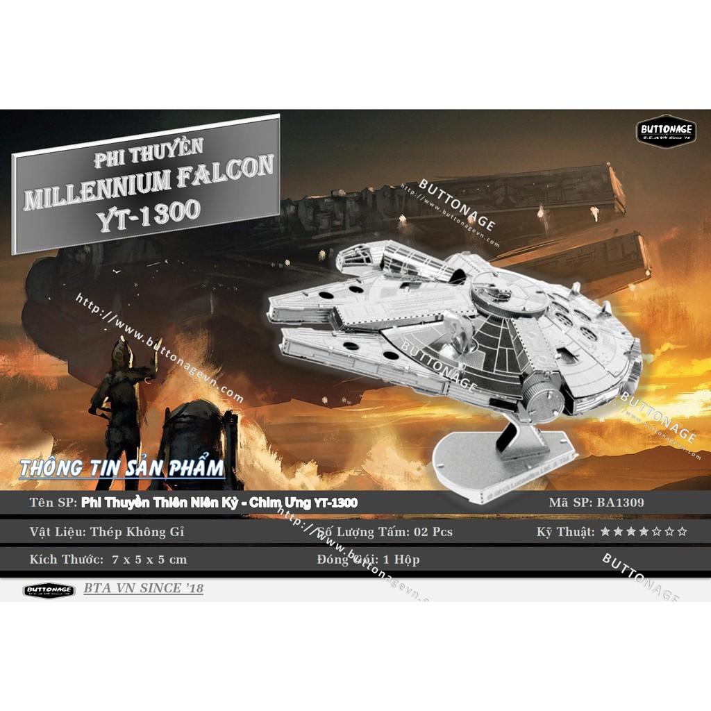 Mô Hình Lắp Ráp 3d Phi Thuyền Millennium Falcon YT-1300