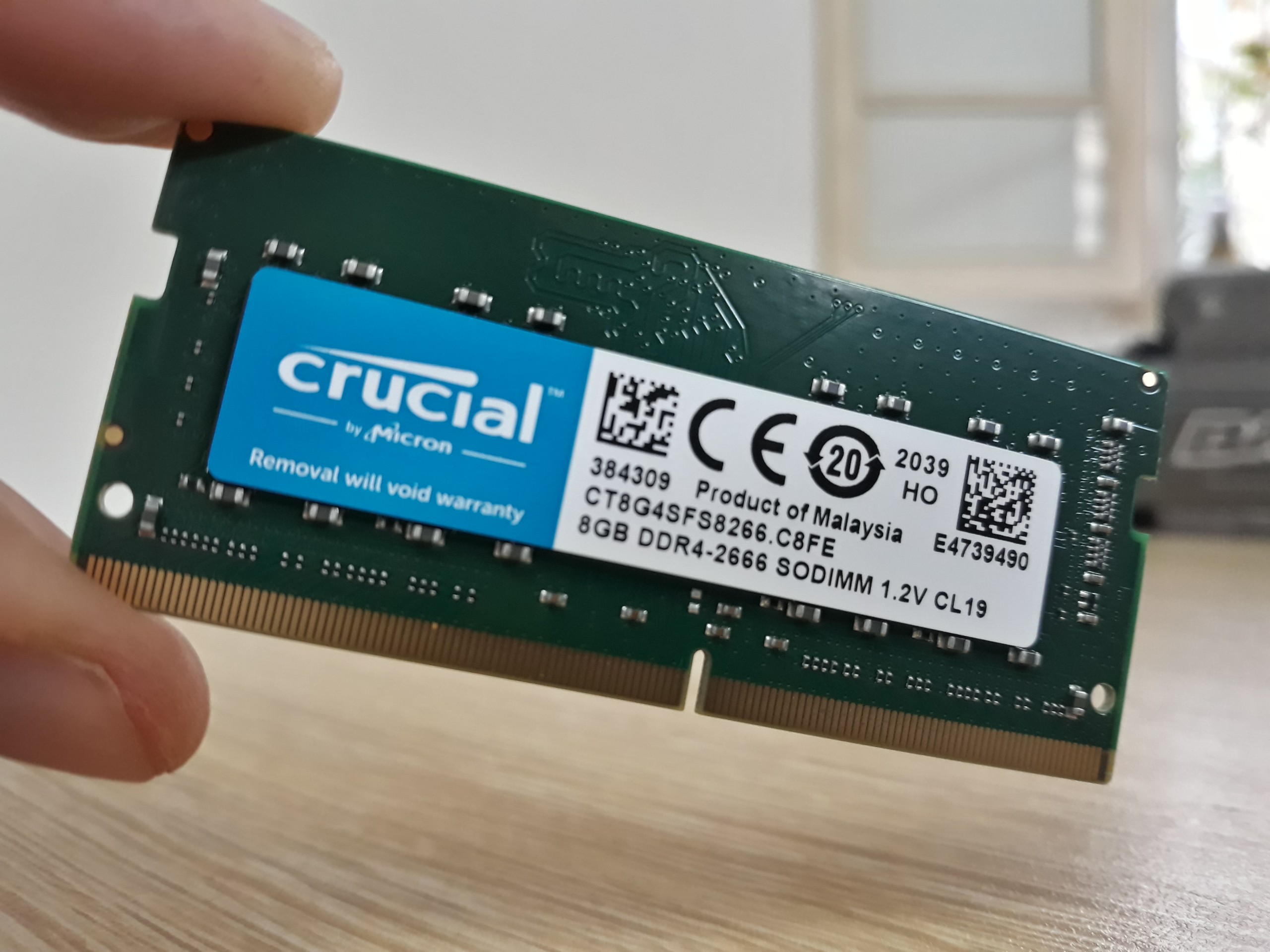 Ram Laptop Crucial DDR4 8GB Bus 2666 CT8G4SFS8266 - HÀNG CHÍNH HÃNG