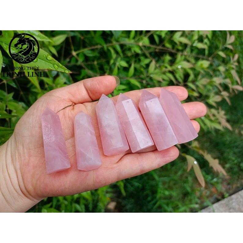 Trụ đá thanh tẩy T.A HỒNG dùng trong Tarot, reiki, thiền định,yoga cân bằng, phong thủy (KHÔNG KÈM ĐẾ)