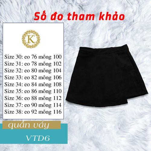 Quần giả váy bigsize KimFashion mã VTD6, quần váy bigsize chất tuyết mưa loại 1 56-78kg