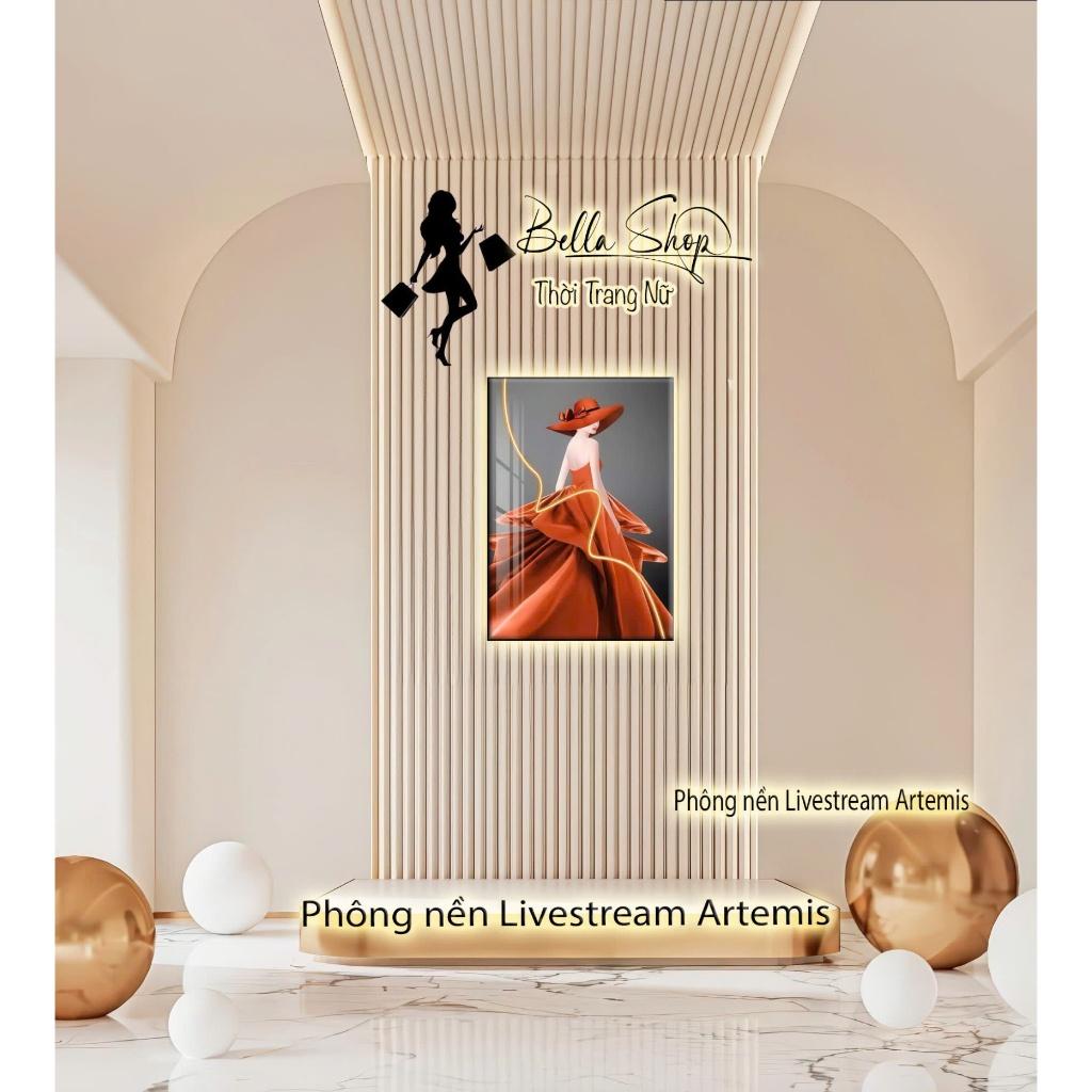 Background Livestream 5D Cao Cấp Decor Sang Trọng Tạo Chiều Sâu - mẫu 6