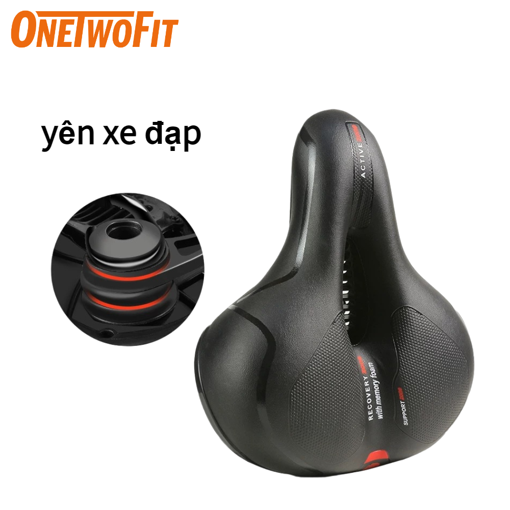 OneTwoFit Đệm Yên Xe Đạp Thể Thao Đàn Hồi Mềm Dày Thoáng Khí Cao Cấp  ET003201