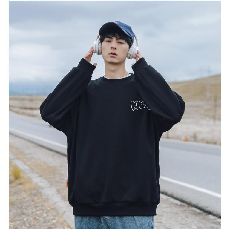 Áo Nỉ Dài Tay Sweater KAW Dáng Unisex Siêu Chất