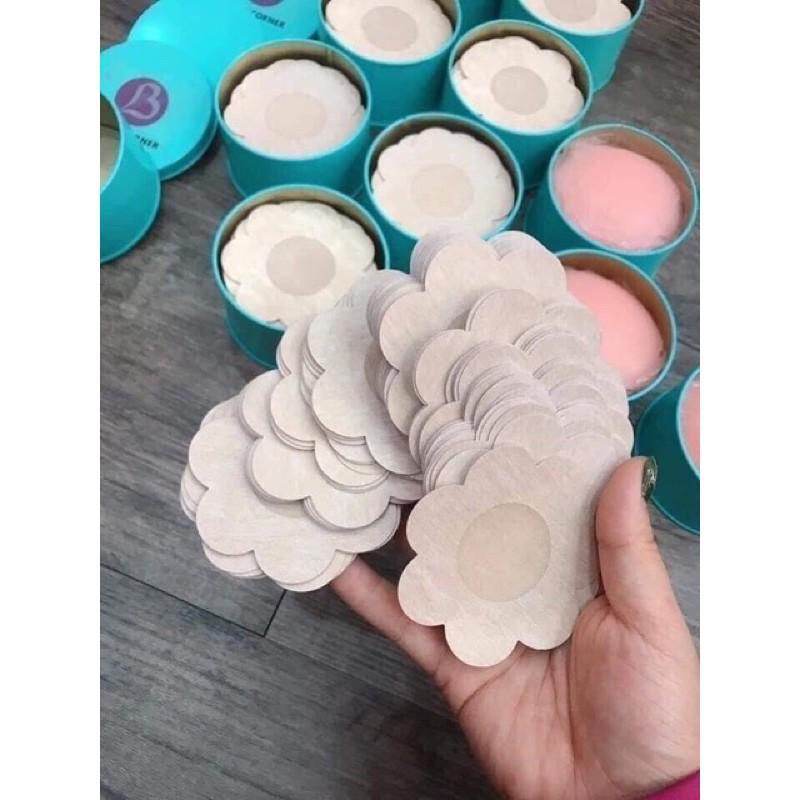 Hộp 30 miềng Dán Ngực, Dán đầu ti bằng giấy, dùng một lần