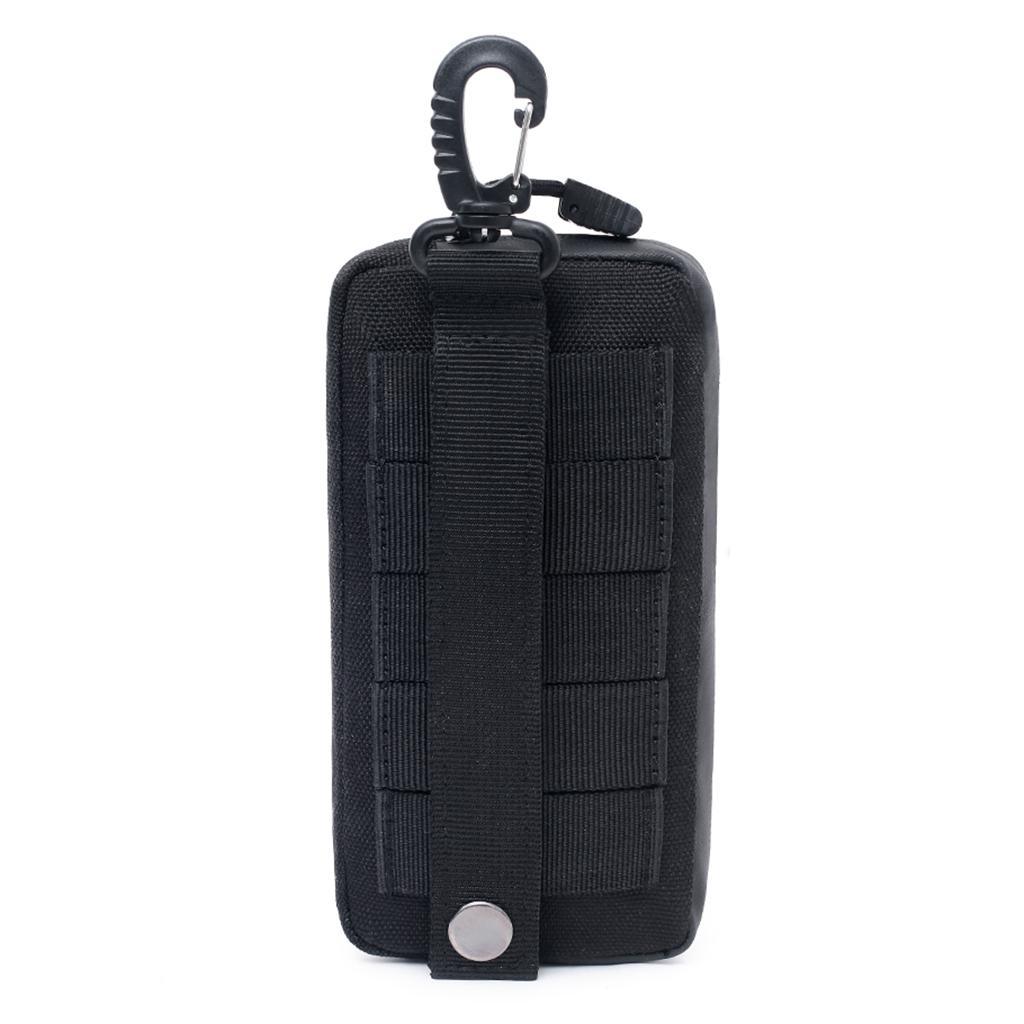 2 Pieces Nylon Waterproof Mini Wallet Card Money Key Pack Waist Bag Pack