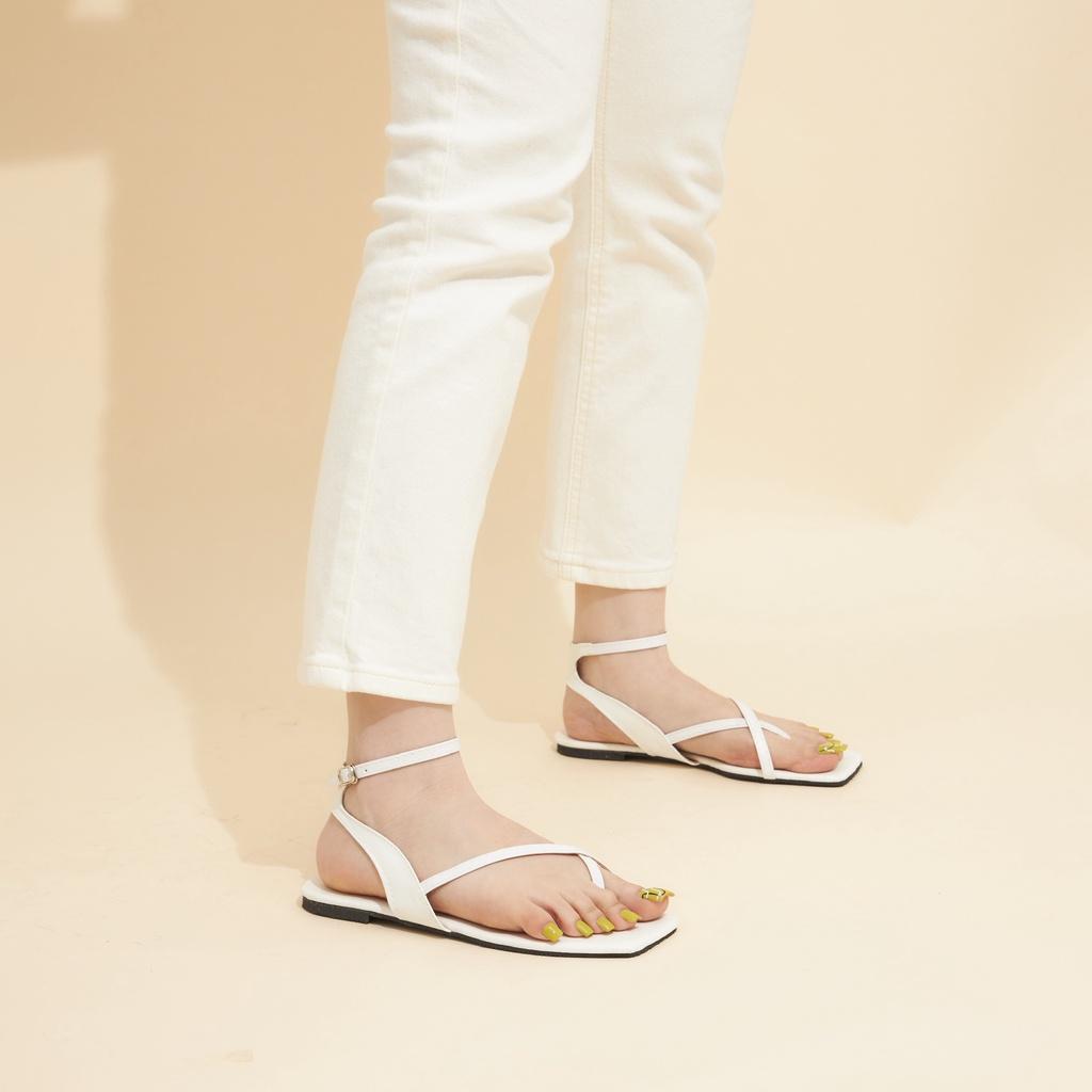 Giày Sandal Nữ MWC 2864 - Giày Sandal Xỏ Ngón Quai Chéo Phối Dây Mảnh Ôm Chân Đế Bệt Thời Trang