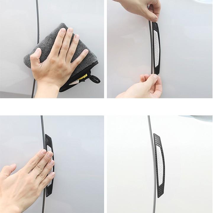 Nẹp chống va đập phản quang dán mép cửa ô tô cao cấp FQ114