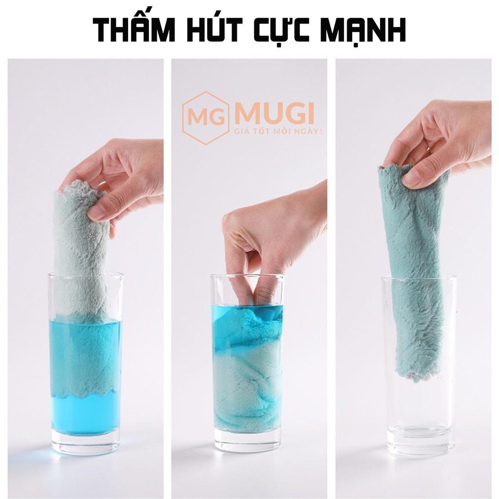 Combo 03 khăn lau đa năng thấm hút nước cực tốt, chống dính dầu mỡ hai mặt, lau sạch mọi loại vết bẩn