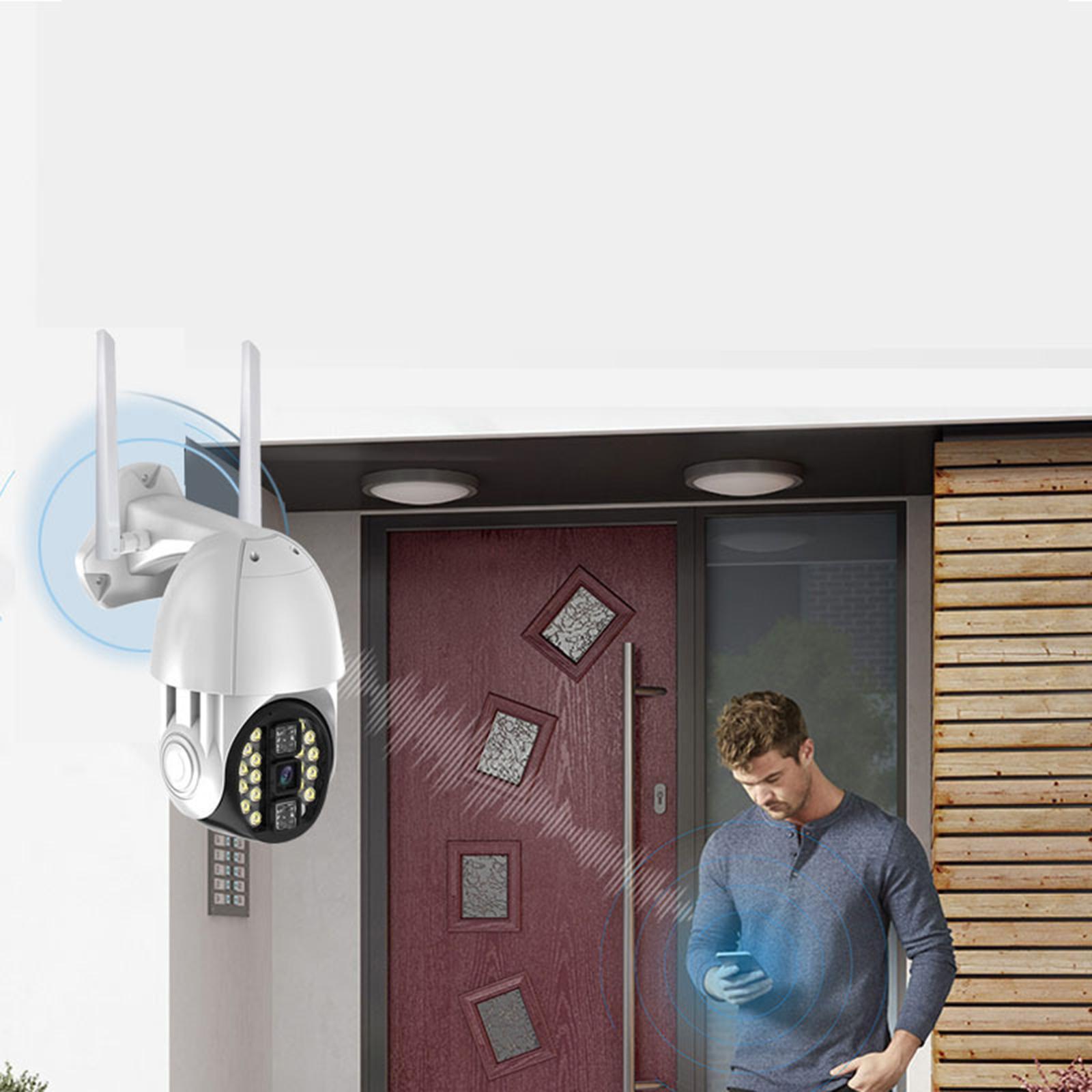 Surveillance WiFi Camera Pan Tilt 3MP Outdoor Wireless CCTV for Home Plug-US