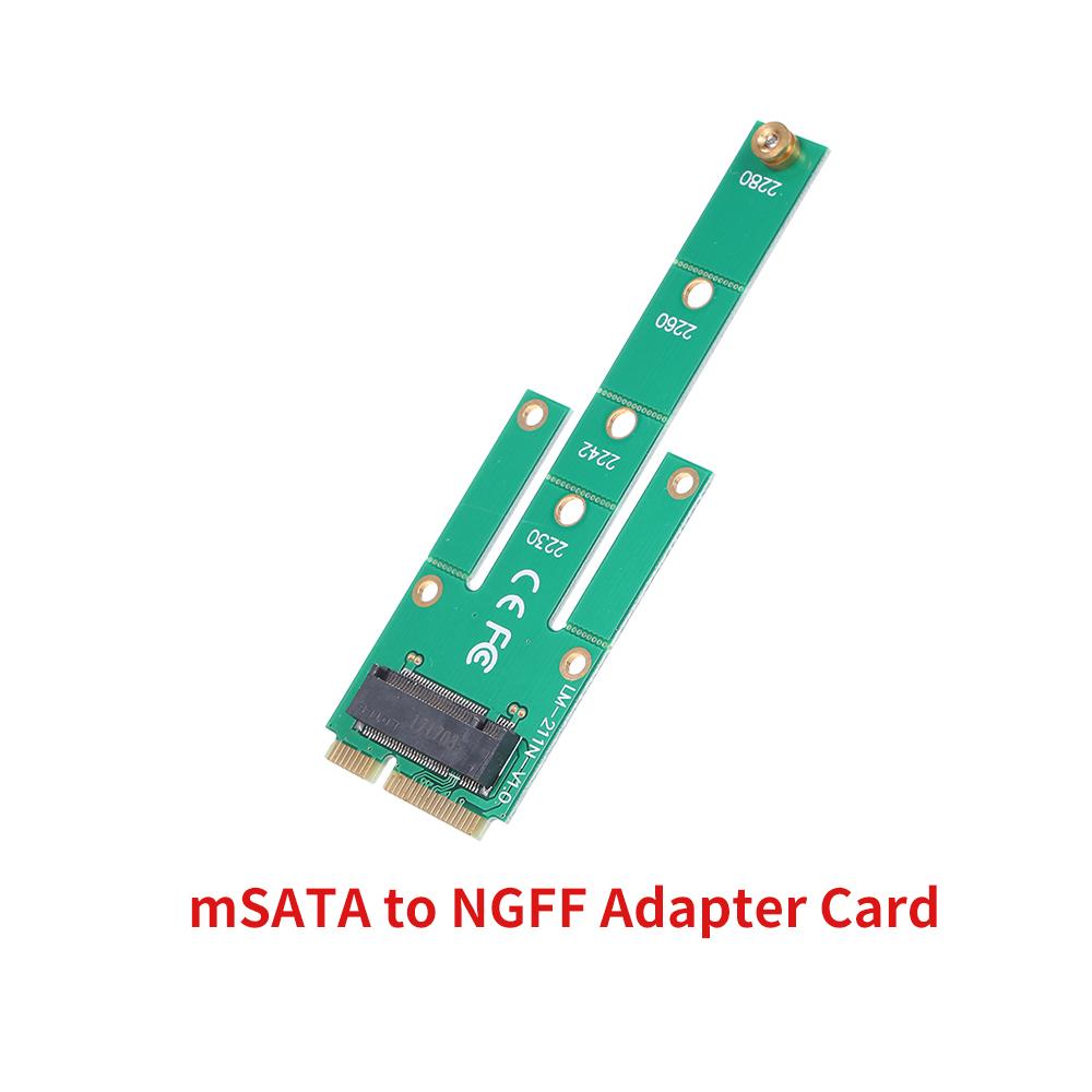 MSATA to NGFF Adapter Card Motherboard SATA to M.2 NGFF MSSD Converter Support 2230/2242/2260/2280