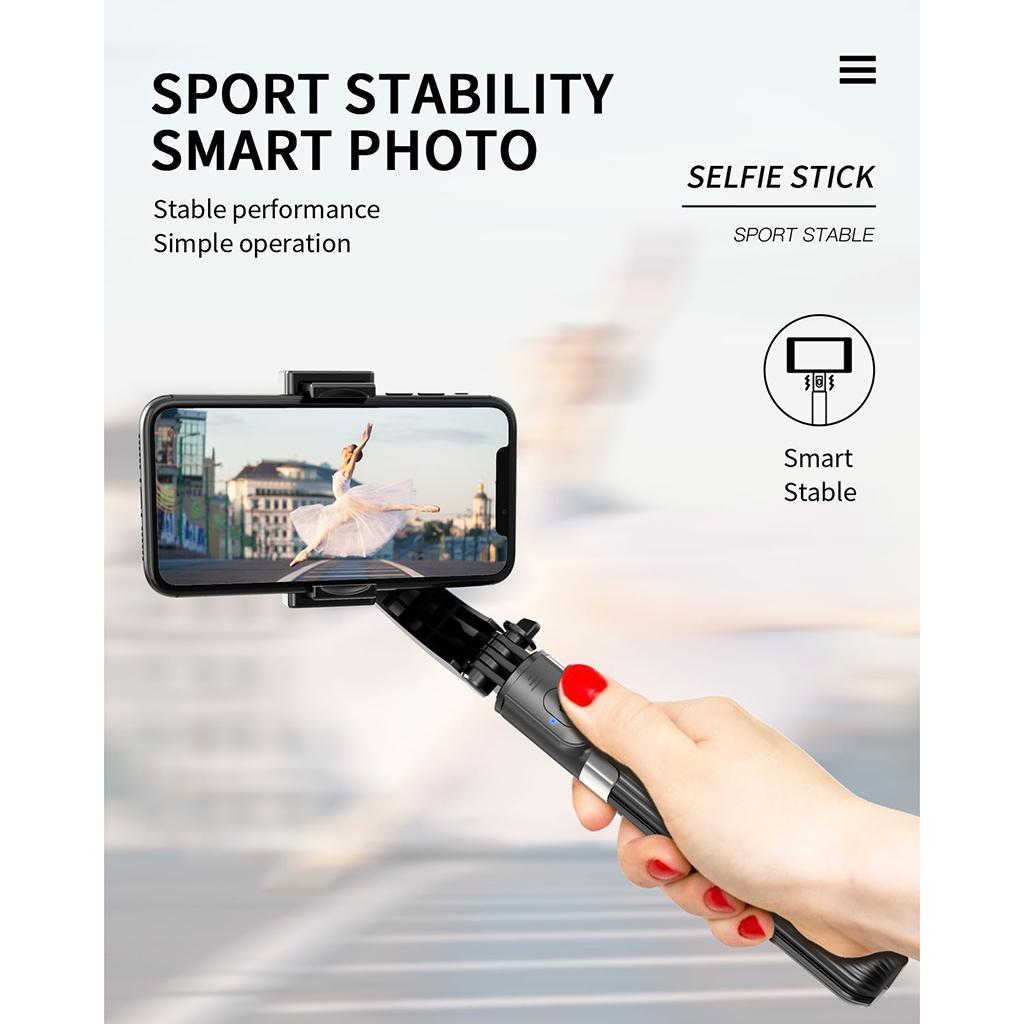 Selfie Stick Monopod Tripod Bluetooth Remote Shutter For 11 Black