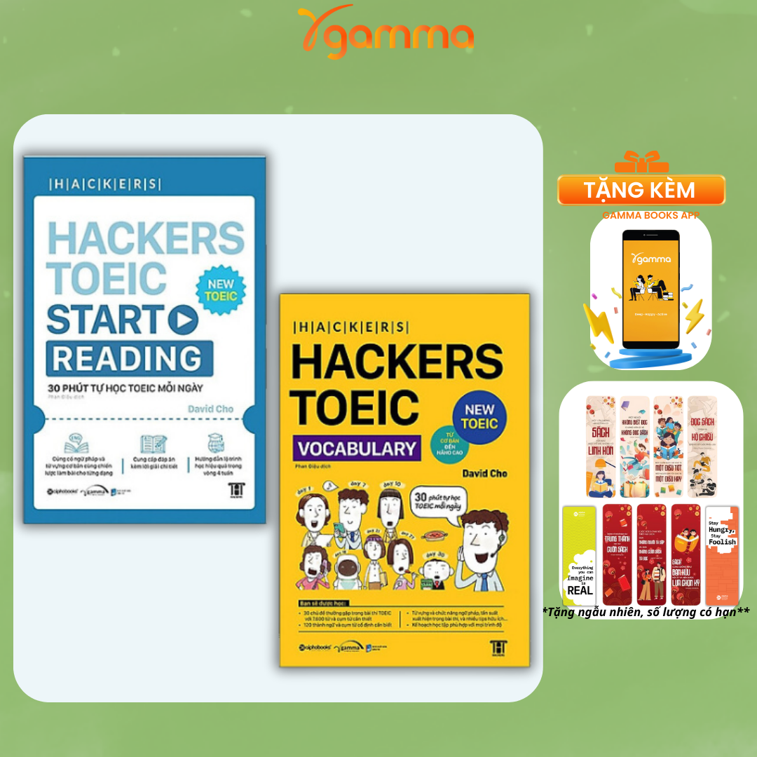 Combo Đọc Hiểu Toeic Hackers Toeic Start Reading Hackers Toeic Vocabulary