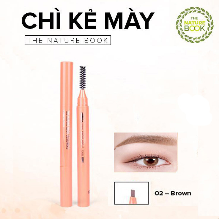 Chì Kẻ Mày The Nature Book Design Eyebrow Pencil 0.3g