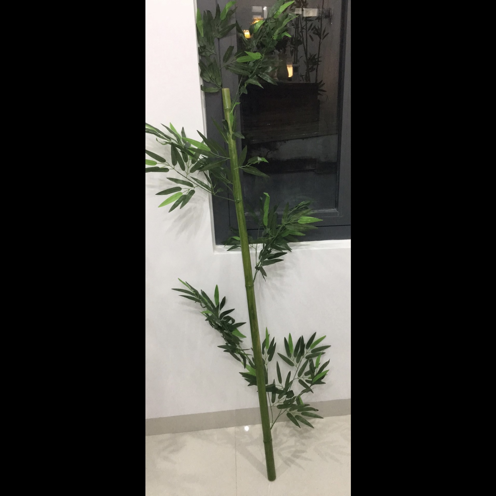 Cây tre giả - Đường kính 3 cm - Loại nhiều lá đẹp - Cây giả, hoa lụa trang trí nhà cửa