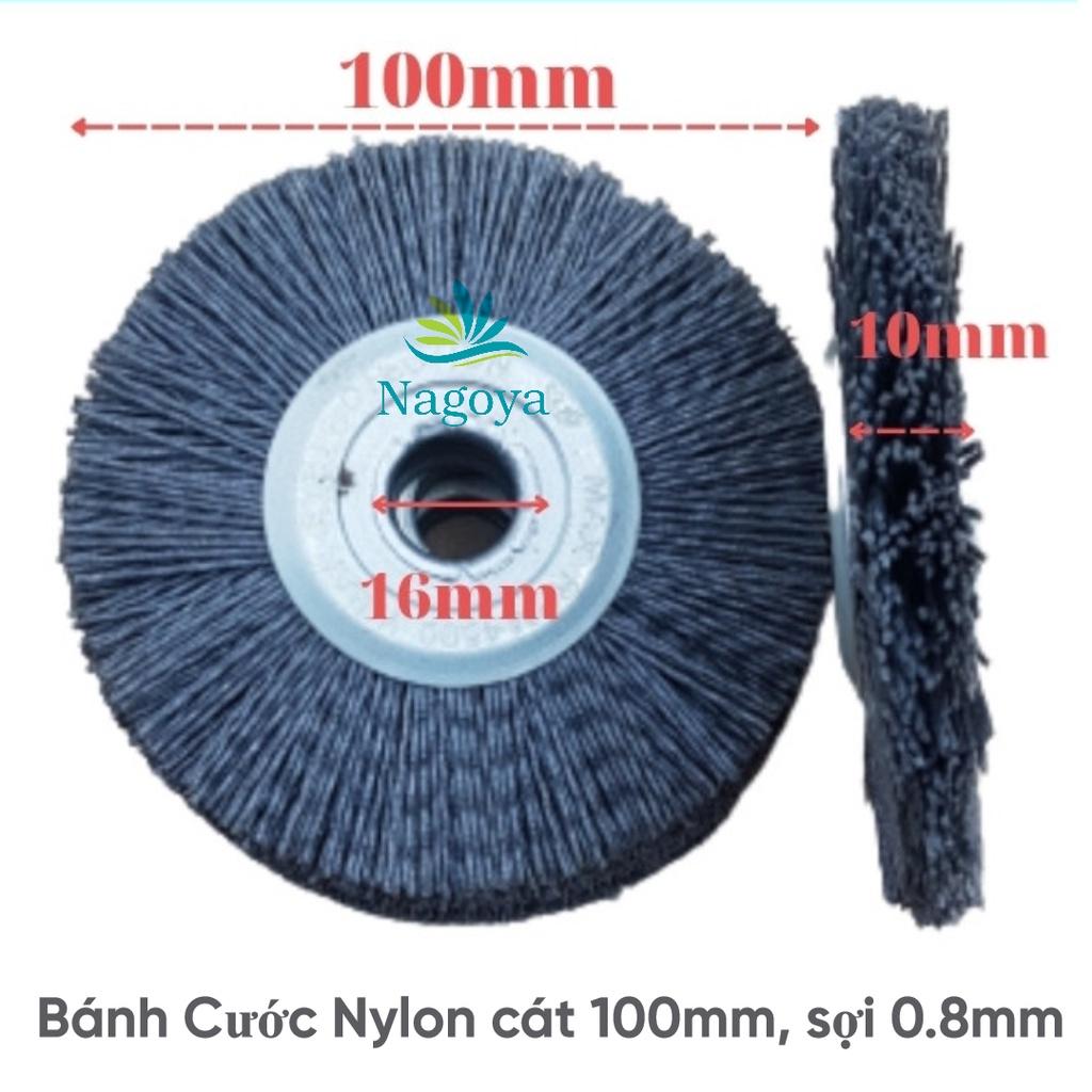 Bánh cước Sợi Nylon Cát Đánh Gỗ, Chổi Cước Chà Gỗ, Chổi Quật Gỗ Sợi 0.8mm, 100mm x 16mm x 10mm