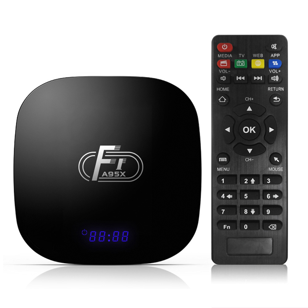 Bộ điều khiển TV từ xa Box A95X F1 Android 8.1 Amlogic S905W Đầu Wifi Quad Core VP9 H.265 2GB / 16GB 2.4G