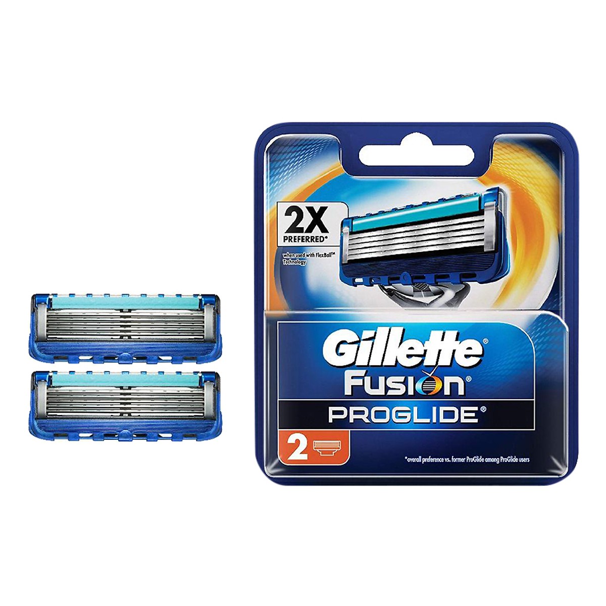 Combo Dao Cạo Râu Gillette Fusion 5 Proglide + Bộ 2 Lưỡi Thay Thế