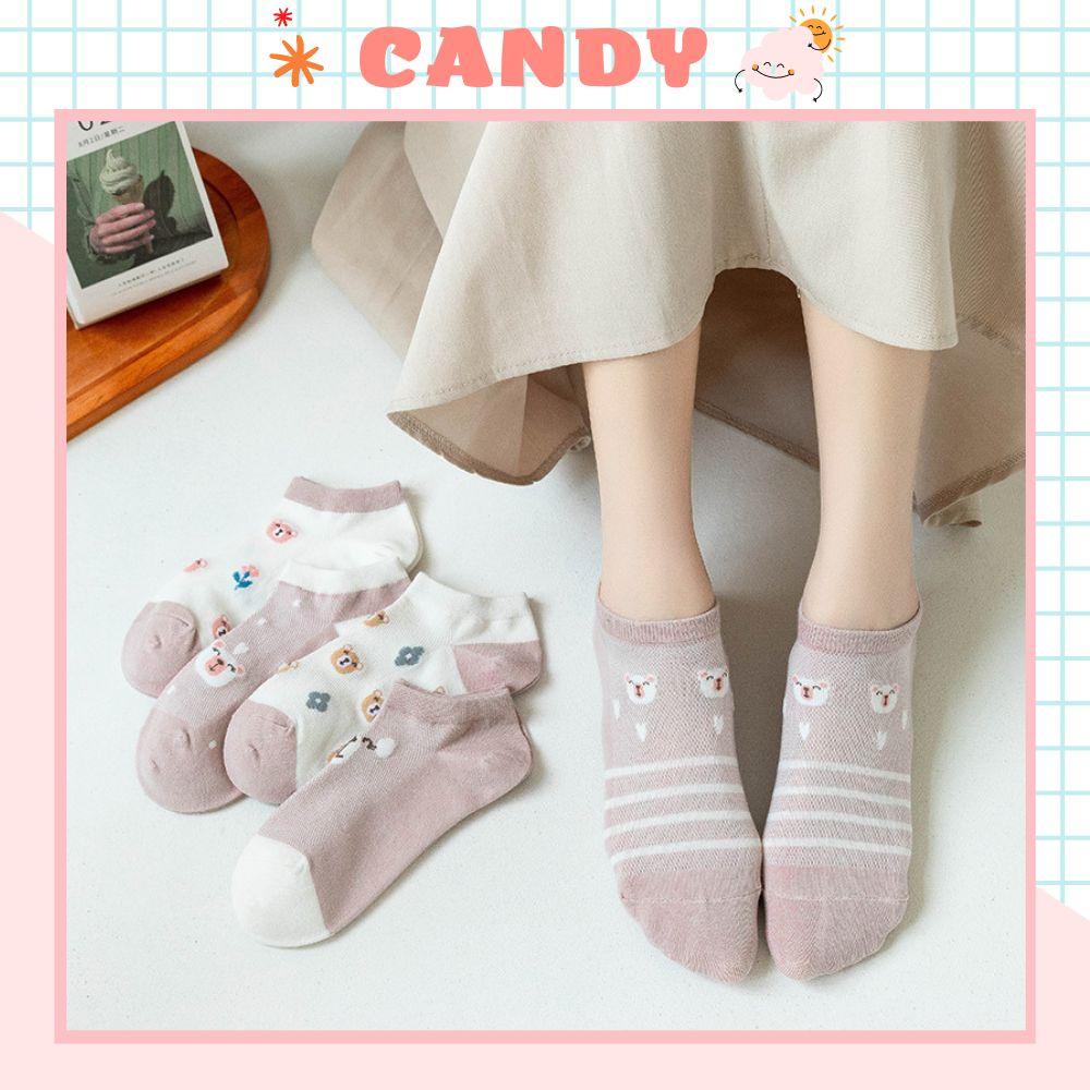 Tất nữ vớ nữ cổ thấp, Set 5 đôi tất nữ phong cách Hàn Quốc, co dãn 4 chiều, chất liệu cotton Hàn cao cấp TN-217