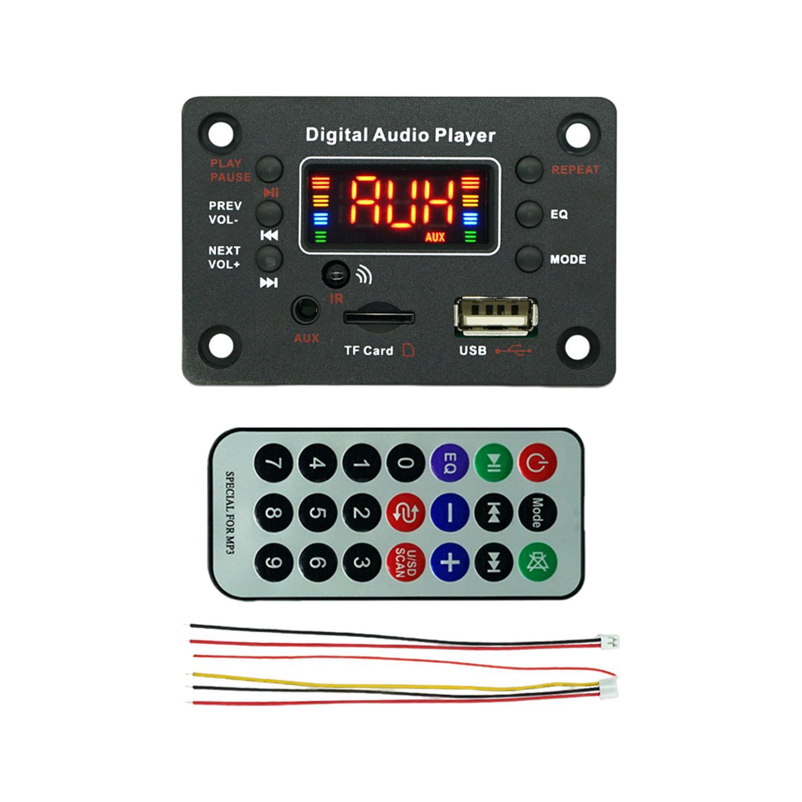 MP3 Board, Car Radio Module, MP3 WMA WAV Ape Audio Module Amplifier, Stereo Audio Receiver Video Player V5.0 Audio Board