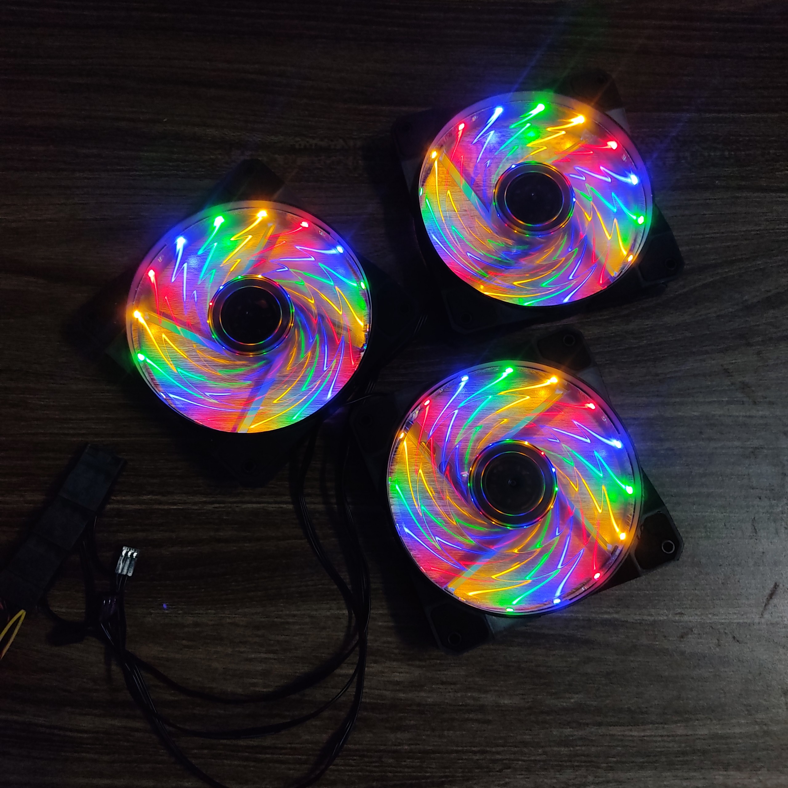 Quạt tản nhiệt máy tính, Fan case KNC, Fan Led RGB, led tĩnh, kích thước 12cm