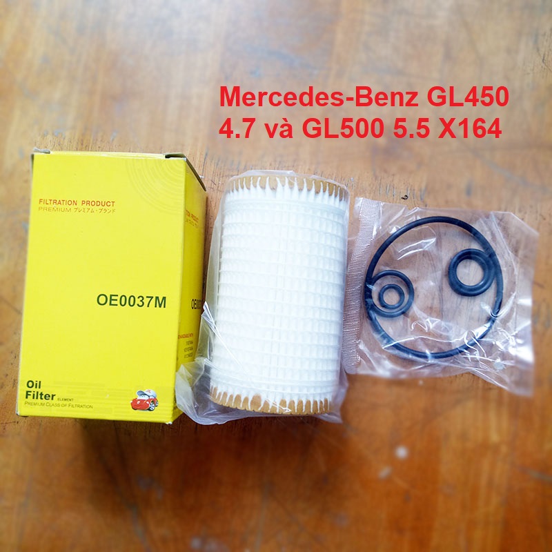 Lõi lọc nhớt Mercedes-Benz GL450 4.7L và GL500 5.5L 2006-2012 mã OE0037