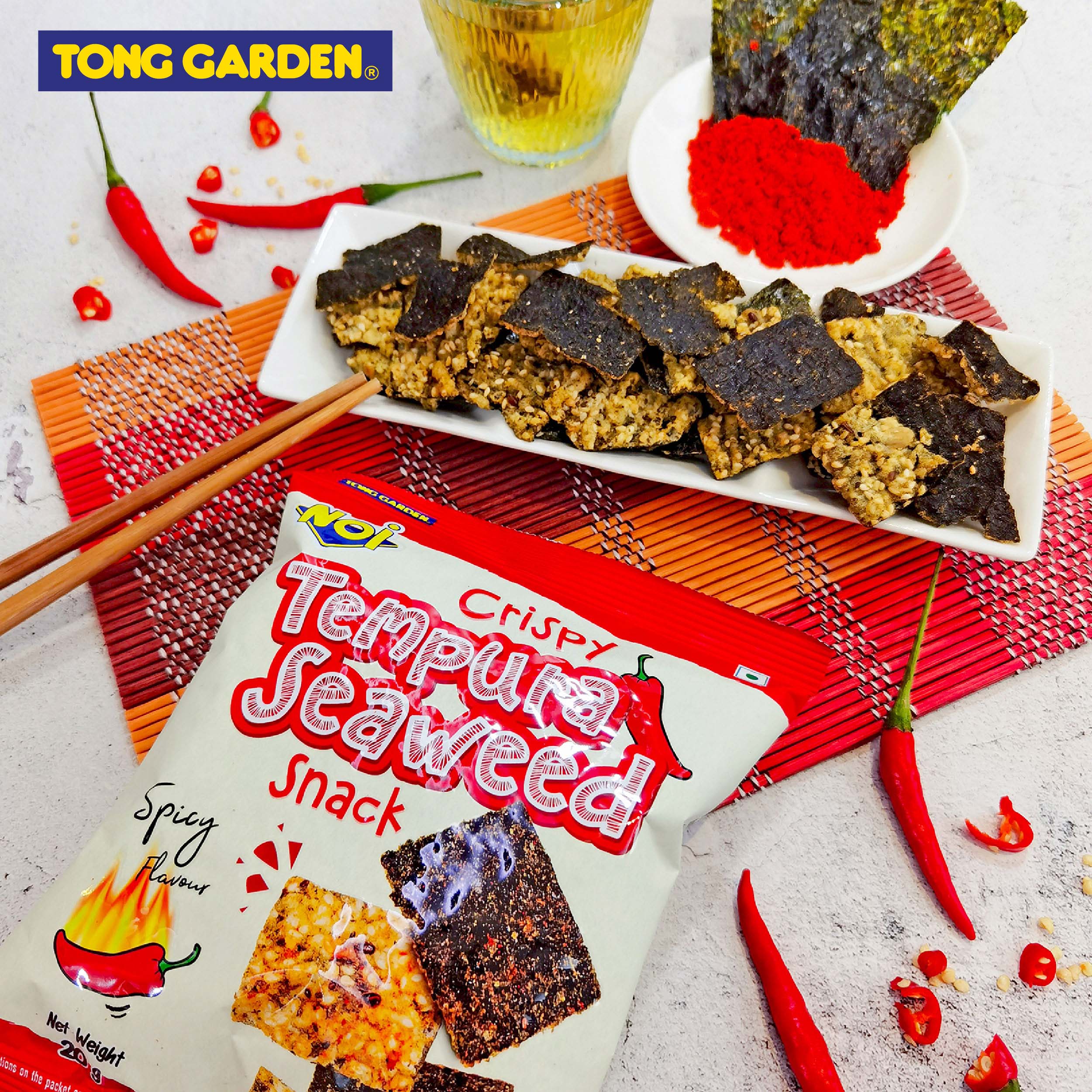 SNACK RONG BIỂN VỊ CAY TONG GARDEN 20G