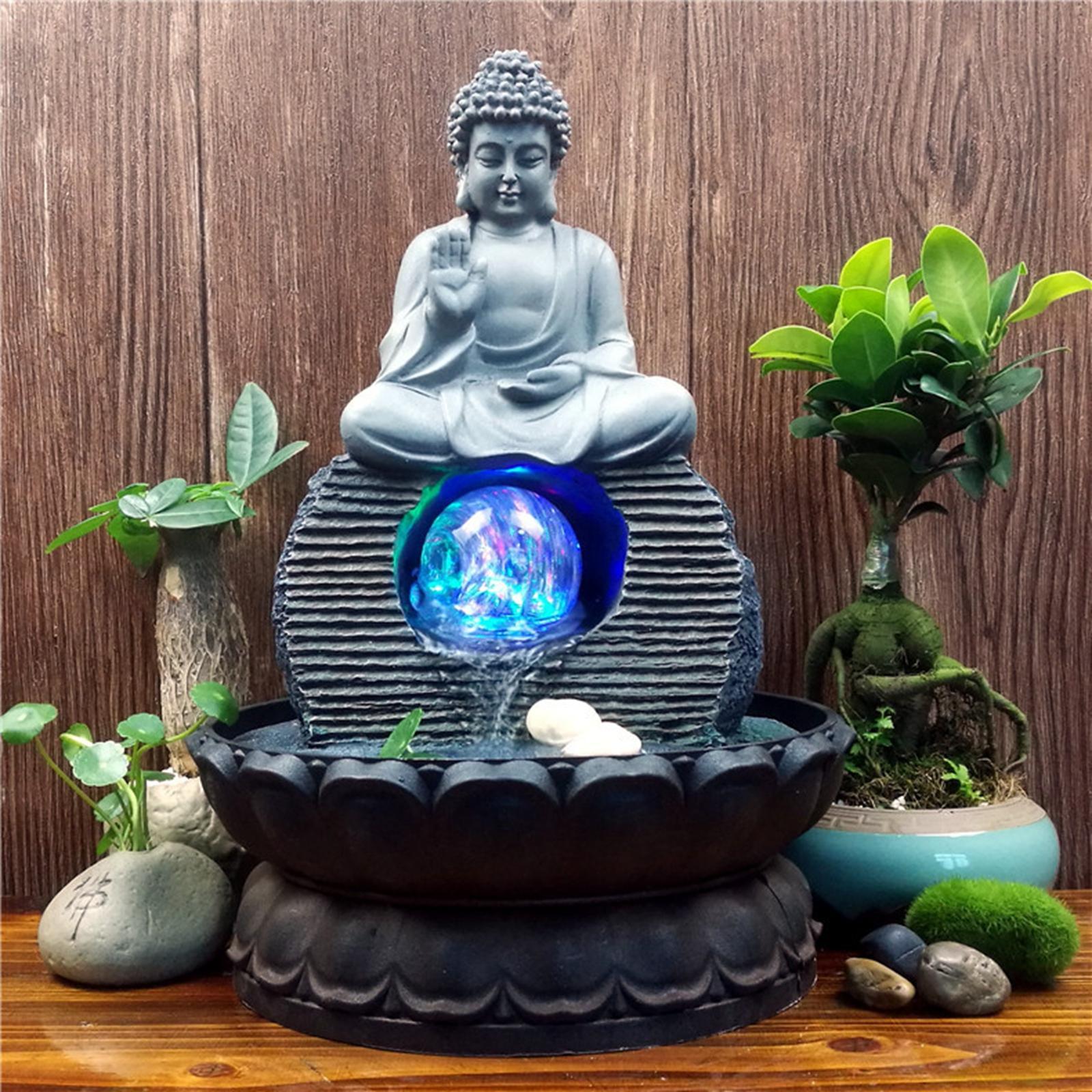 Resin Statues Tabletop Water Fountain for Relaxation Decoration