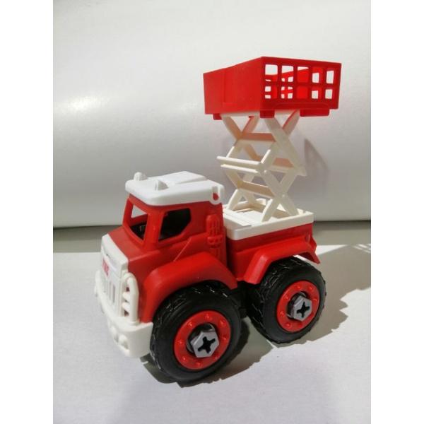 XE ĐỒ CHƠI LẮP RÁP. XE MÔ HÌNH CỨU HỎA. BỊCH 4 CHIẾC