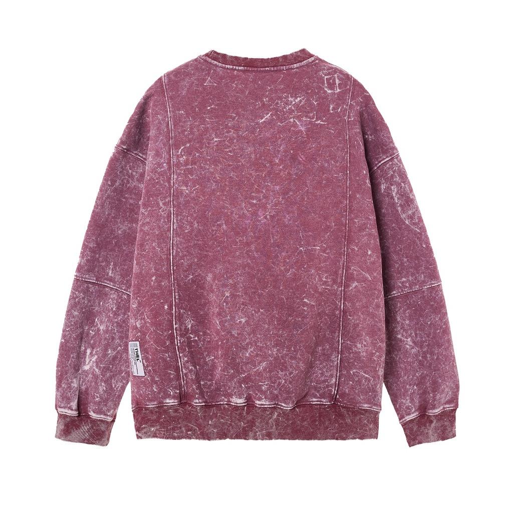 THELSTUDIOS - Áo Sweater Nỉ Wash thêu logo Apparel