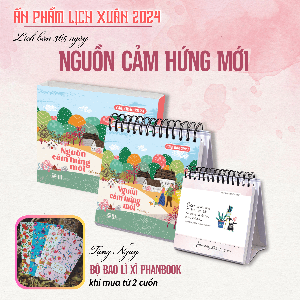 Lịch Bàn 2024 - 365 Ngày Nguồn Cảm Hứng Mới - Phanbook Tổng Hợp