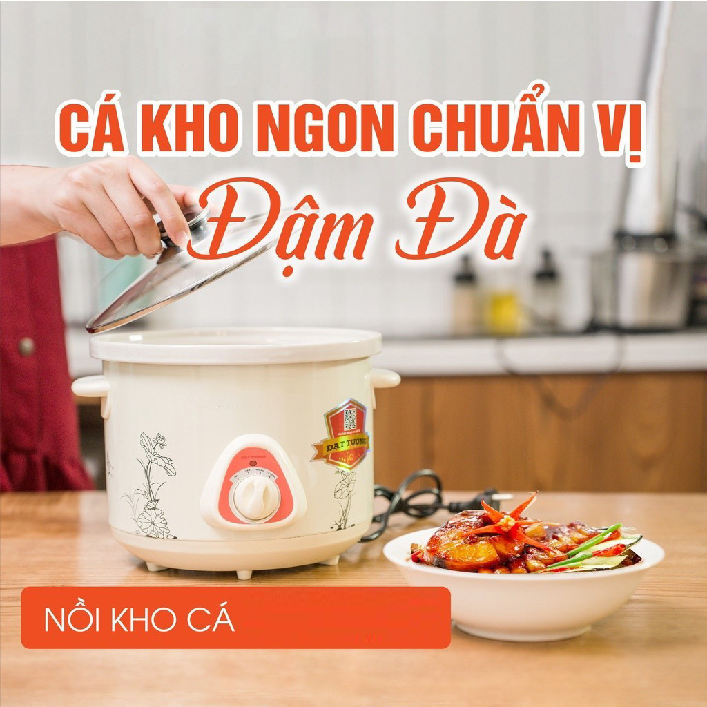 Nồi Nấu Cháo Cho Bé Nấu Chậm, Nồi Kho Cá Điện Giữ Nguyên Chất Dinh Dưỡng