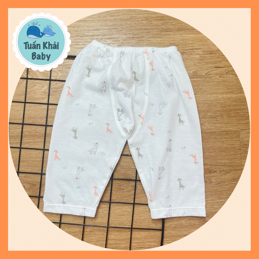 Bộ Quần Áo sơ sinh (1 bộ) cotton cao cấp CUNCON | Mẫu Tay Dài Họa Tiết Cài Lệch | Size 1,2,3 cho bé sơ sinh - 9kg