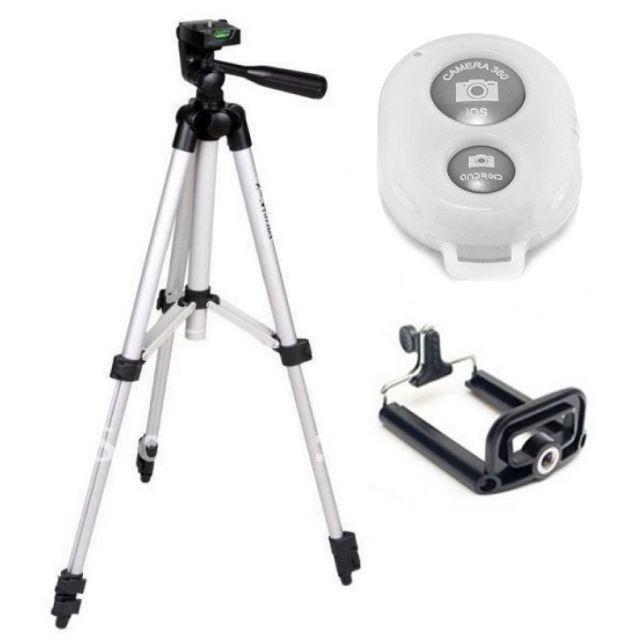 Chân máy chụp hình Tripod 3110 + Remote chụp hình  Ayiyi