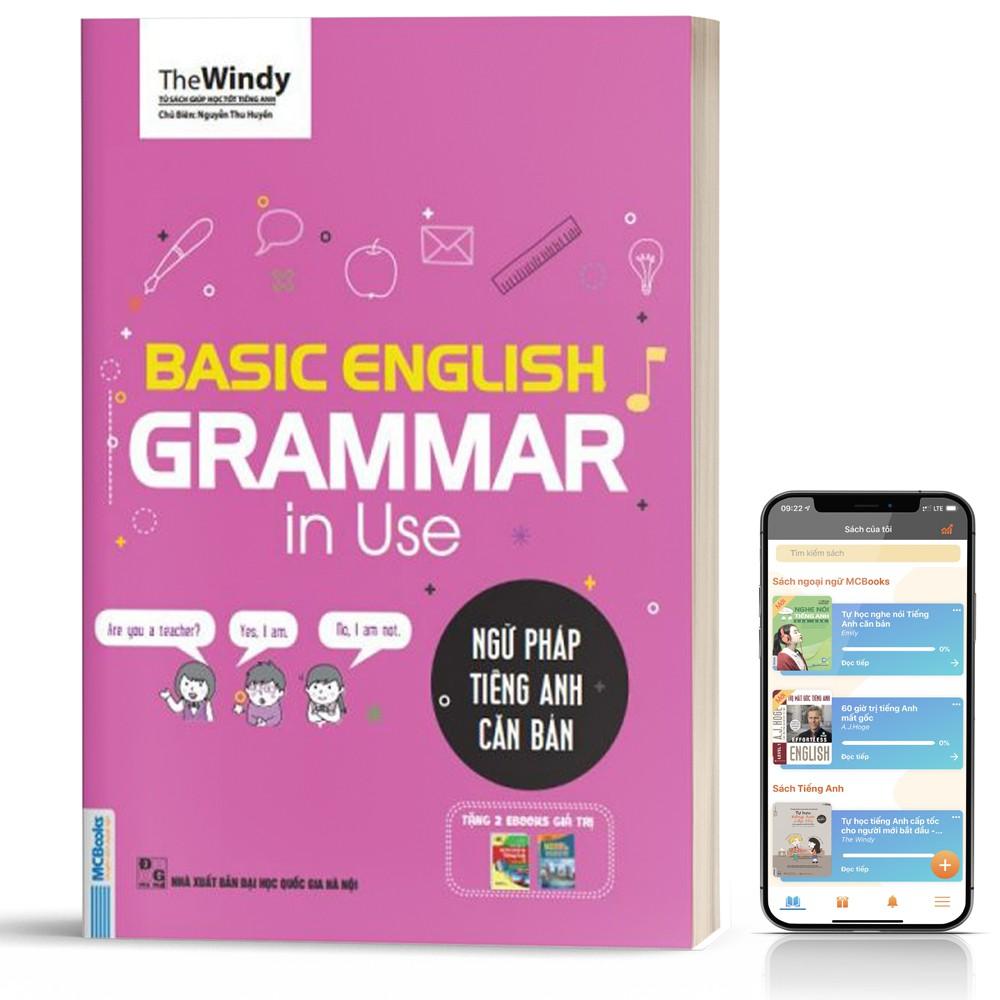 Sách - Ngữ Pháp Tiếng Anh Căn Bản 2 Màu Bìa Mới Dành Cho Người Mới Bắt Đầu - Kèm App Học Online