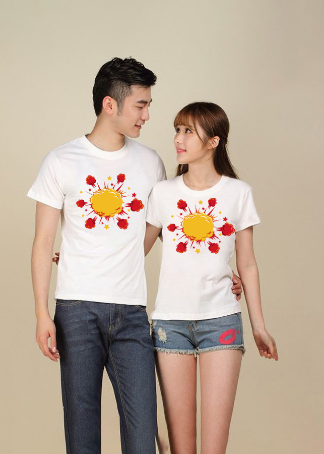 Bộ Áo Thun Đôi Nam Nữ A955 - S - M