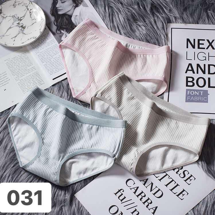 Combo 10 quần lót cotton tăm kẻ sọc mềm mịn cao cấp
