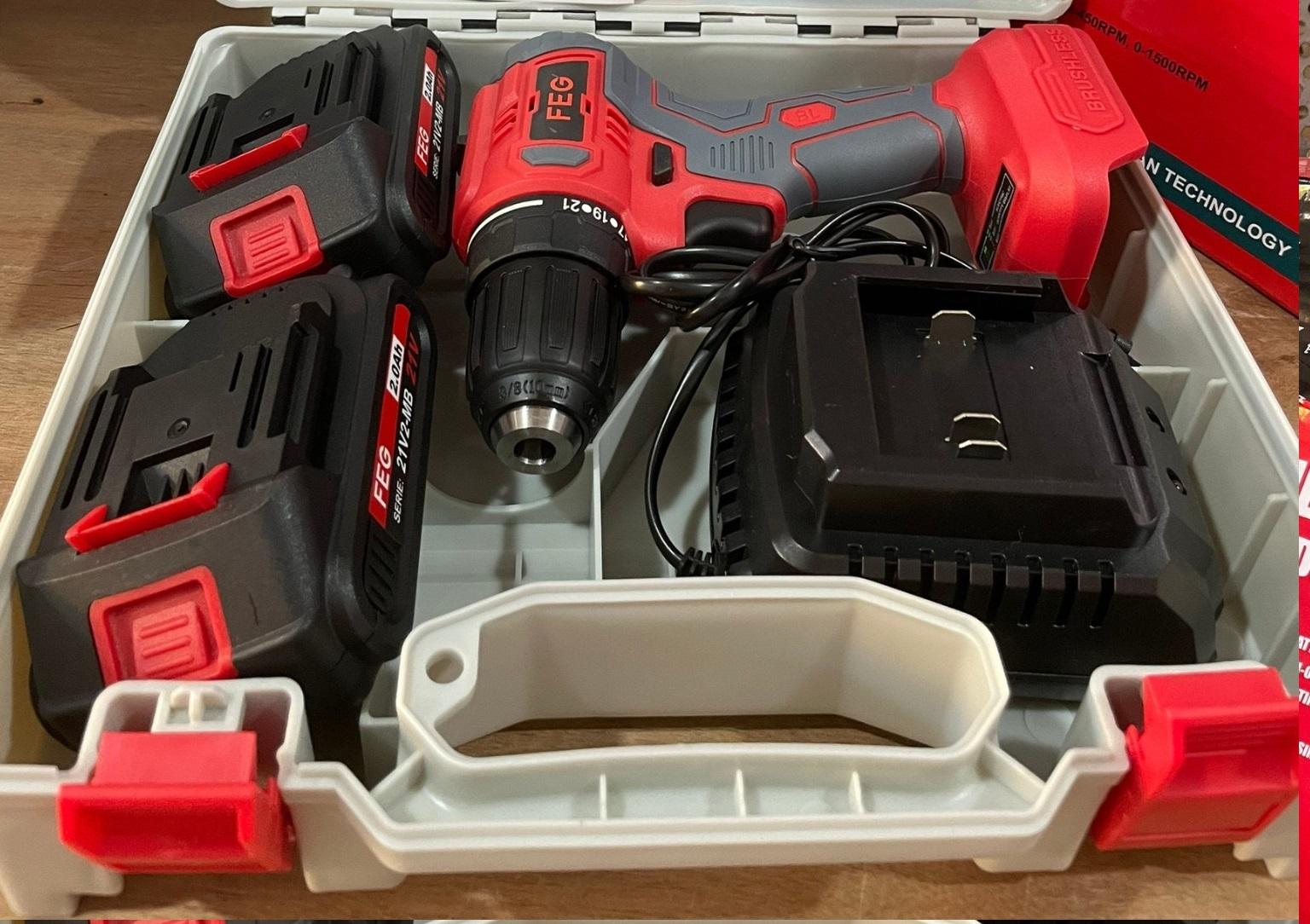 MÁY KHOAN VẶN VÍT DÙNG PIN 21V FEG EG-21DB - HÀNG CHÍNH HÃNG