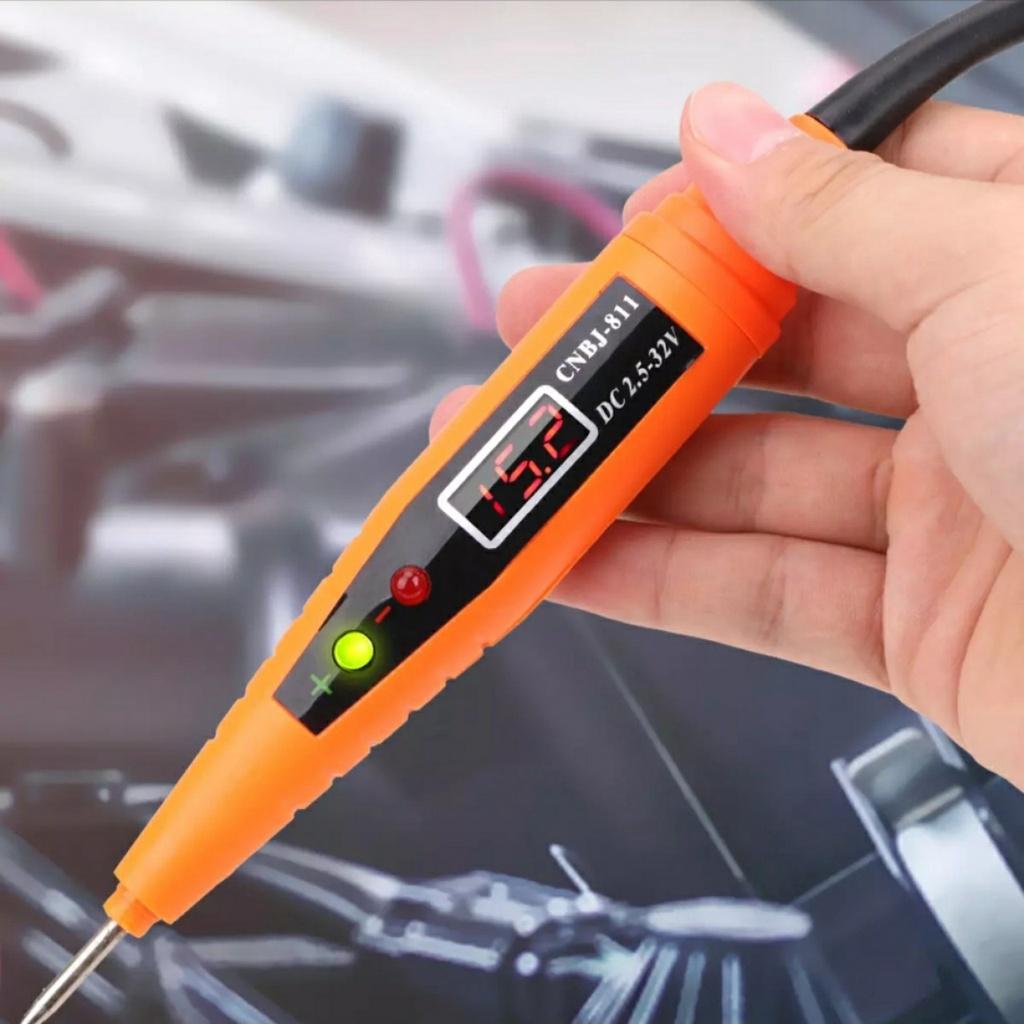 Thiết bị bút thử điện 12v 24v ô tô xe máy dòng thử từ 2.5v-32v màn hình led mẫu mới loại tốt