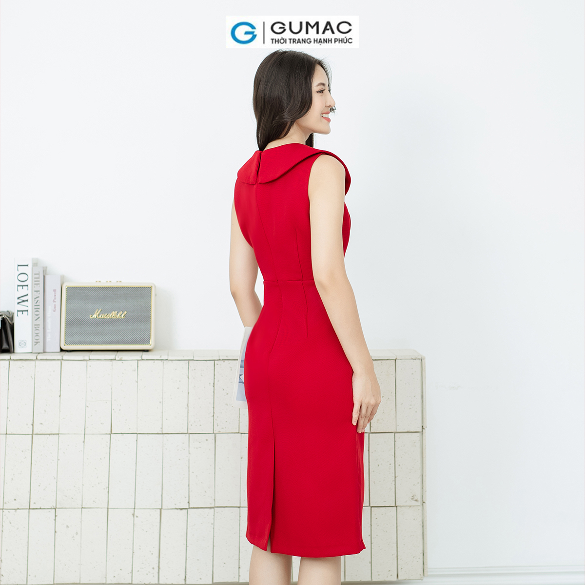 Đầm bút chì bâu kiểu GUMAC DD08032