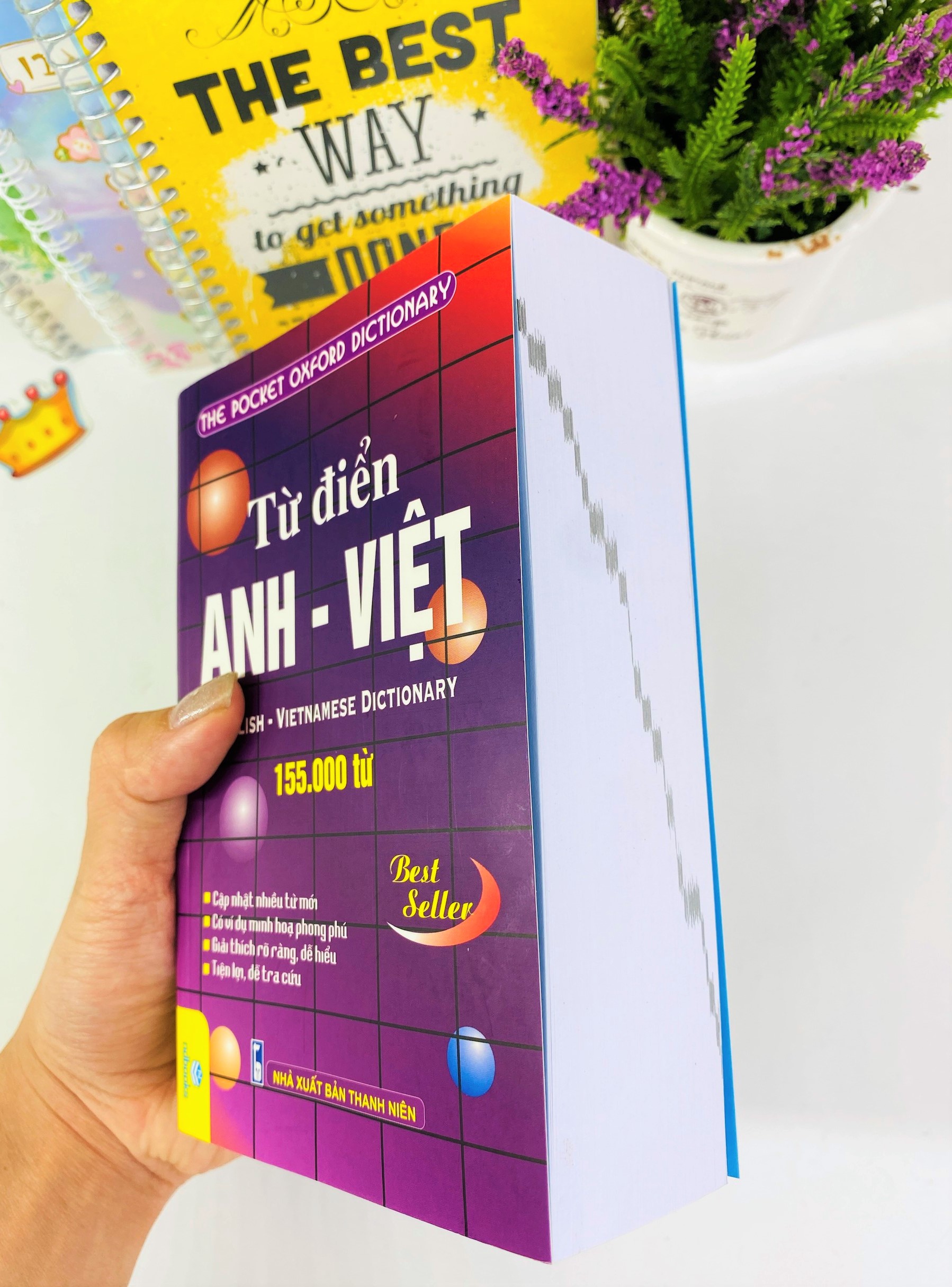 Sách - Từ điển Anh - Việt 155.000 từ (tím hộp B155) - ndbooks
