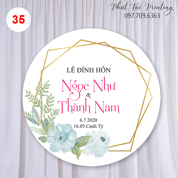 Bảng Backdrop trang trí đám cưới MS 35