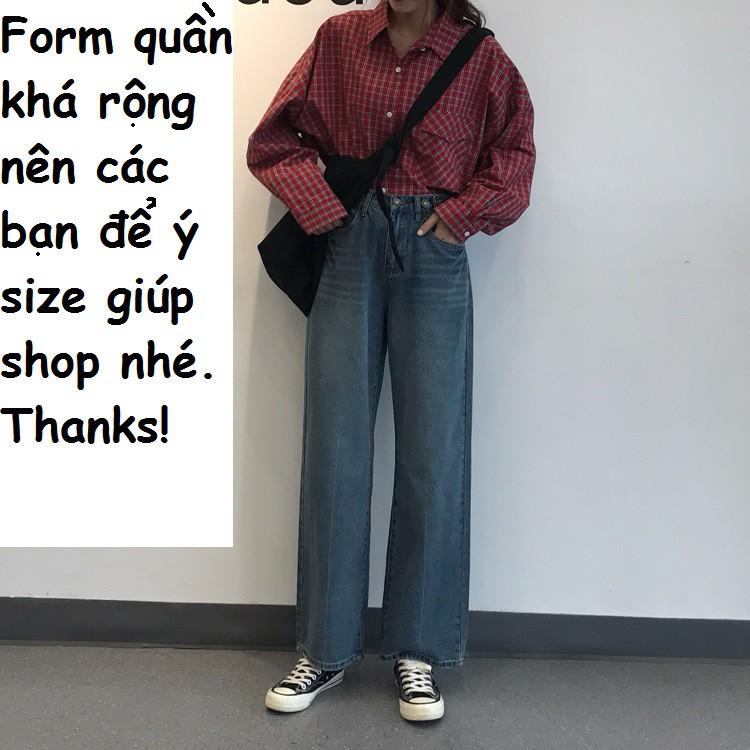 Quần Jean ống suông rộng – Hàng có sẵn đủ size