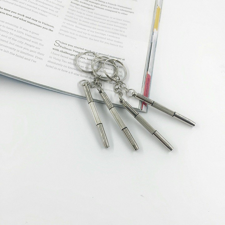 Móc Khóa Tô Vít Mini Đa Năng 2in1 đa năng