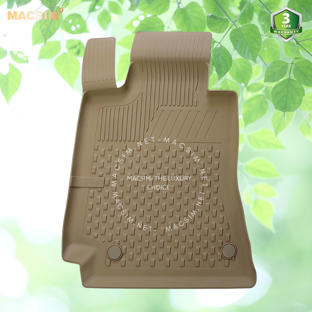 Thảm lót sàn ô tô nhựa TPE Silicon M.ercedes E W213 2016-2021 Beige Nhãn hiệu Macsim