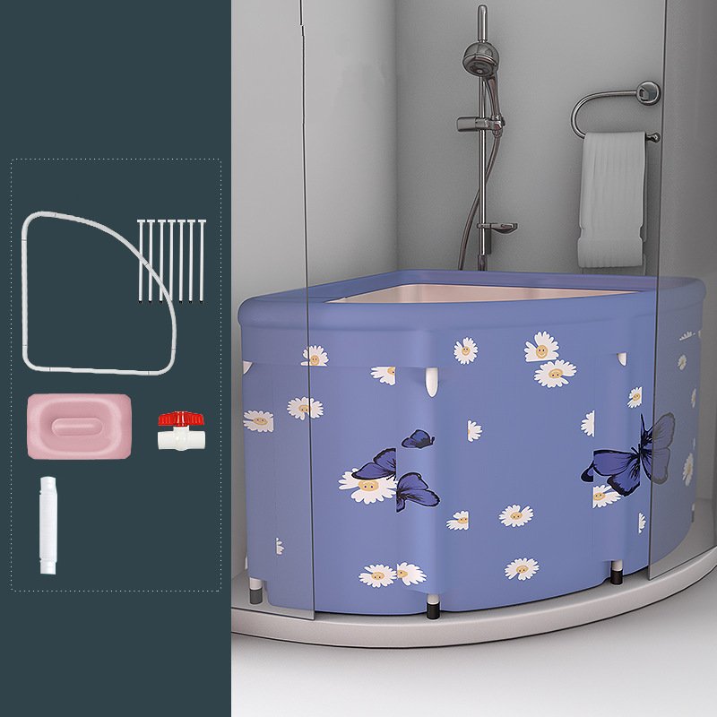 Bồn Tắm Gia Đình Hình Tam Giác Có Thể Đặt Góc Tường Spa Bathtub Có Thể Gập Gọn