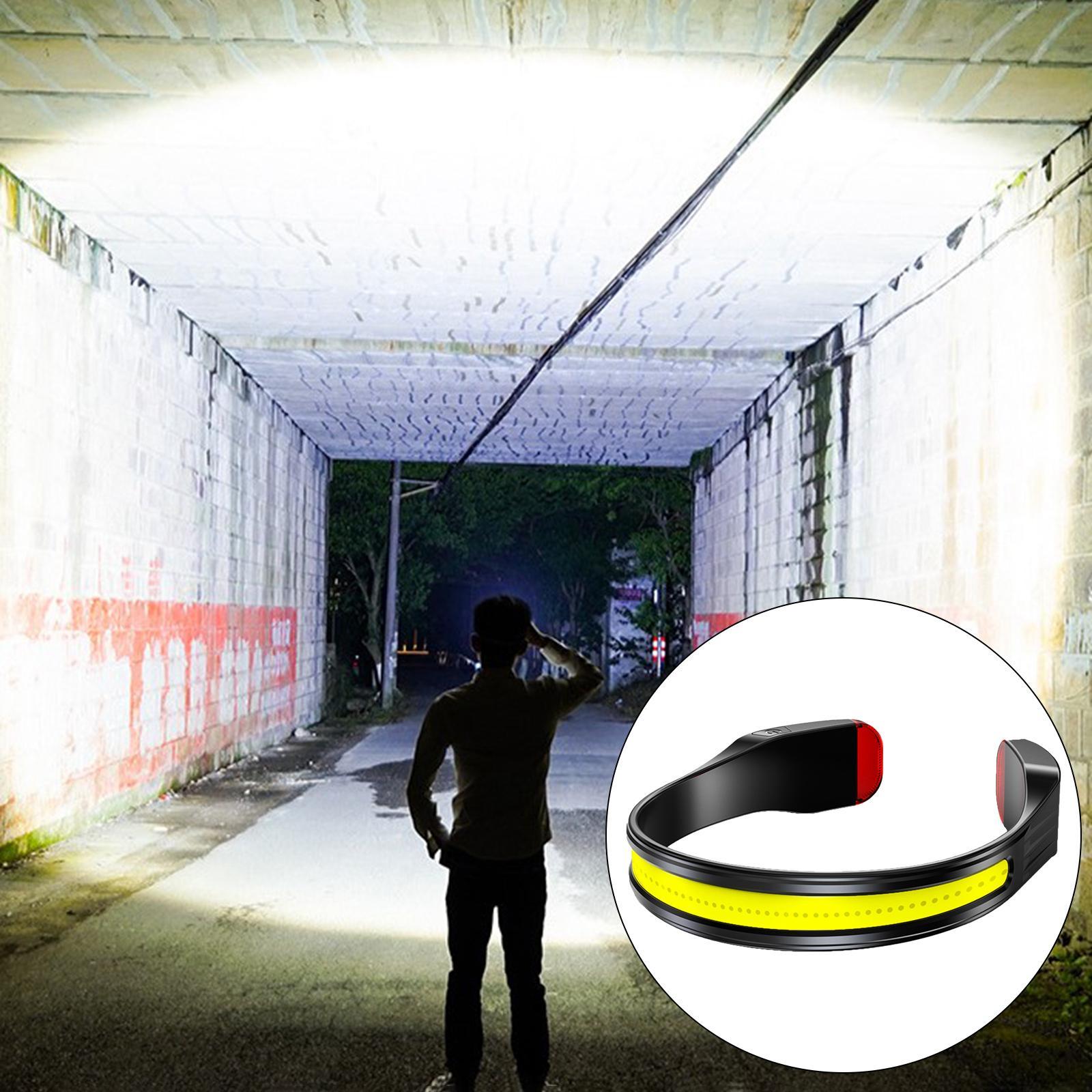 COB Headlight Waterproof Reading Light Adjustable LED  for Camping