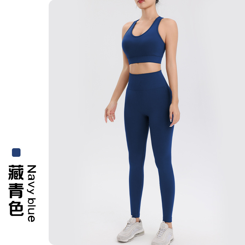 Bộ đồ tập thể thao Yoga : Áo ngực thể thao, quần dài tập chạy nhanh khô, chất liệu co giãn cao, thoải mái