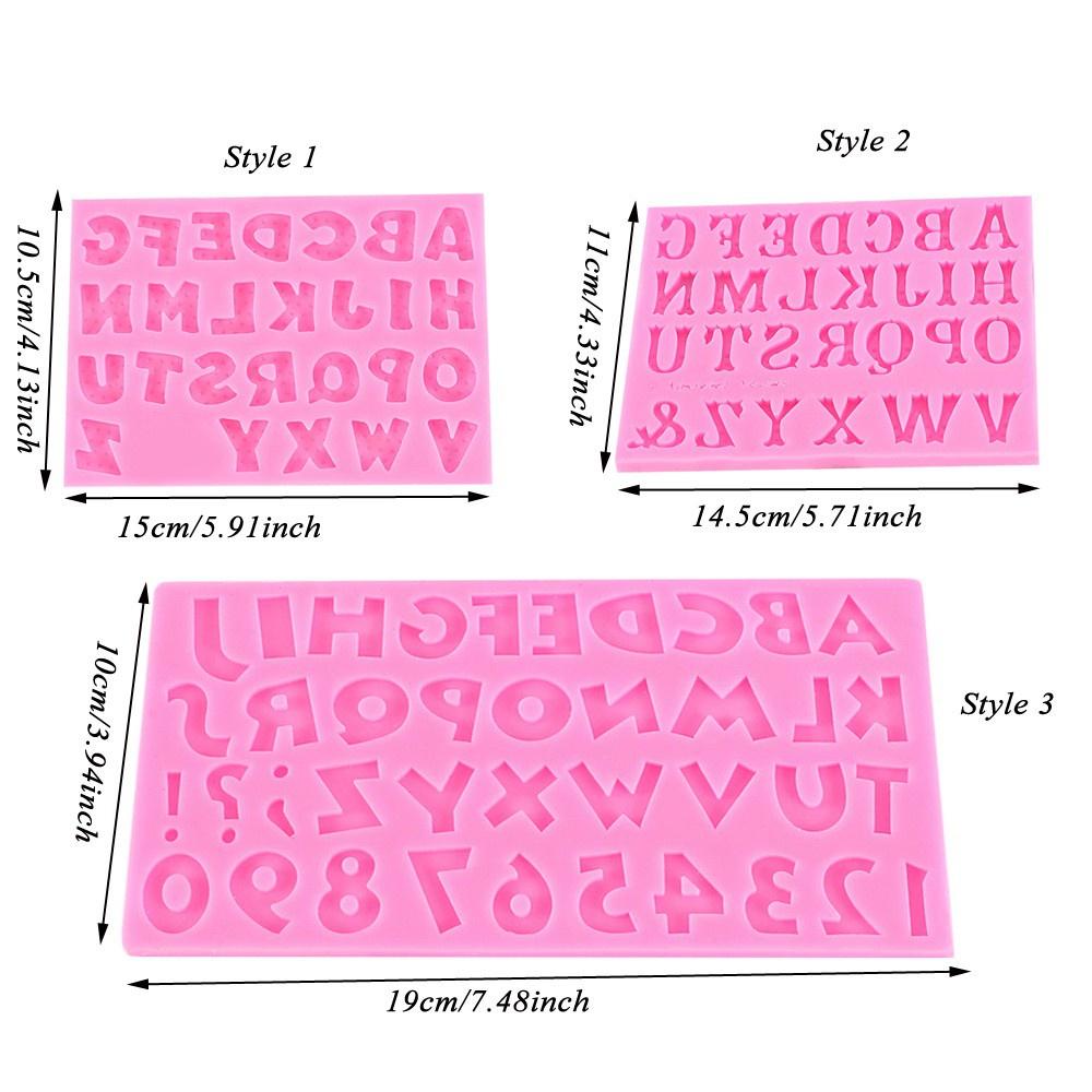 PEONY Jelly Number Letter Silicone Mold Fondant Cake Decoration Tool Cake Mould Bakeware Happy Birthday Chocolate Baking Candy Molds