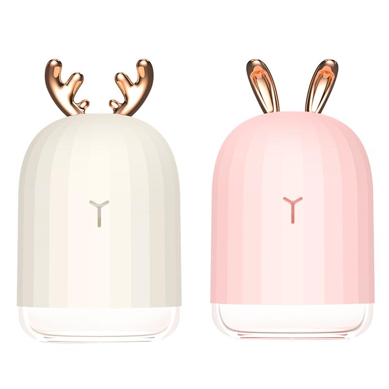 Searide 220Ml USB Khuếch Tán Hương Thơm Tinh Dầu Máy Tạo Độ Ẩm Phun Sương Siêu Âm 7 Màu Thay Đổi Đèn Ngủ LED Cool Mist cho Gia Đình