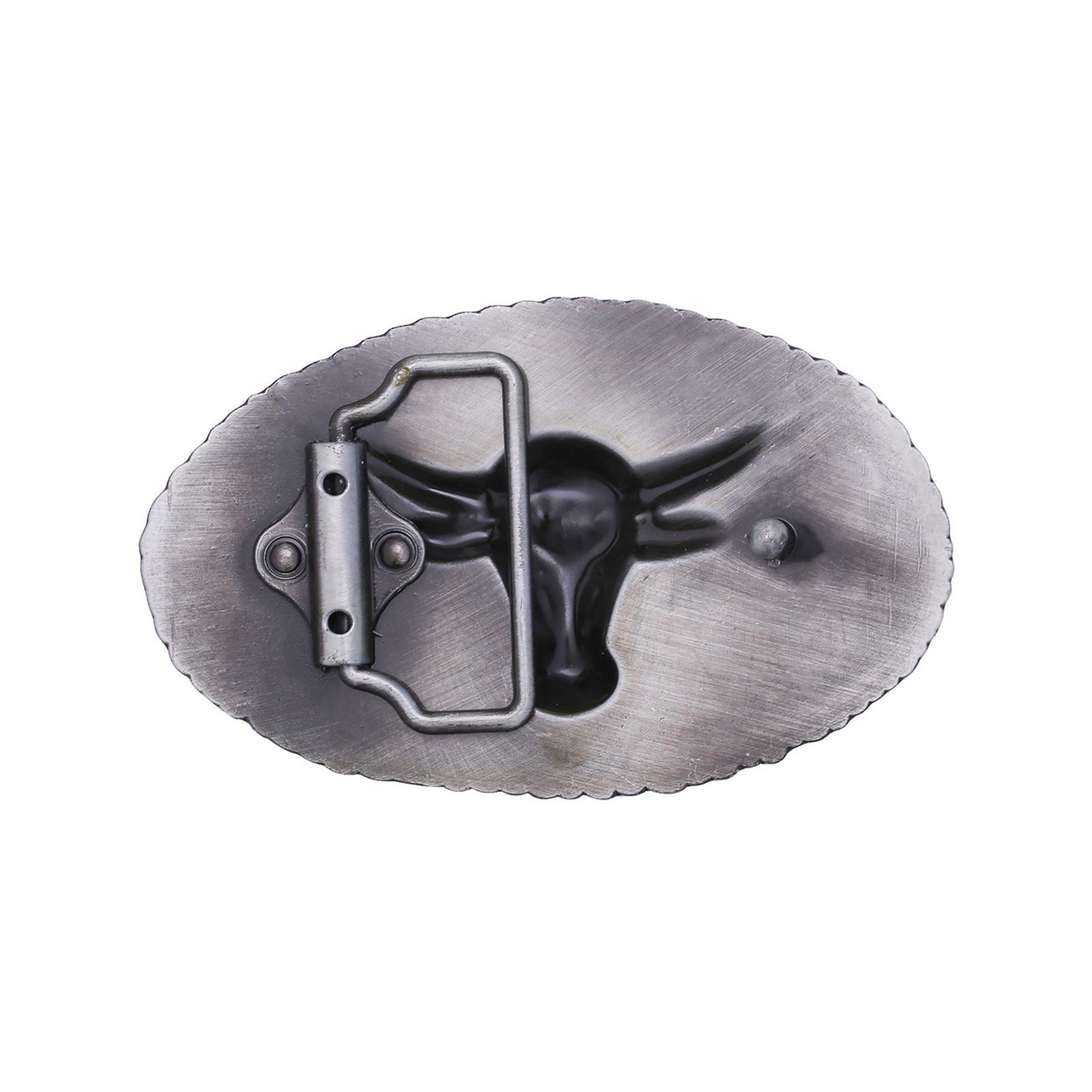 Retro Western Belt Buckle Cowboy Novelty Unique for Men Women Antique Fits Belt